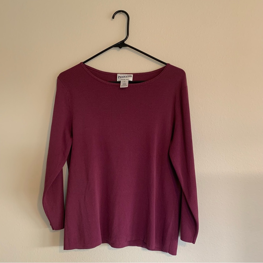 Pendleton 3/4 sleeve top Size large